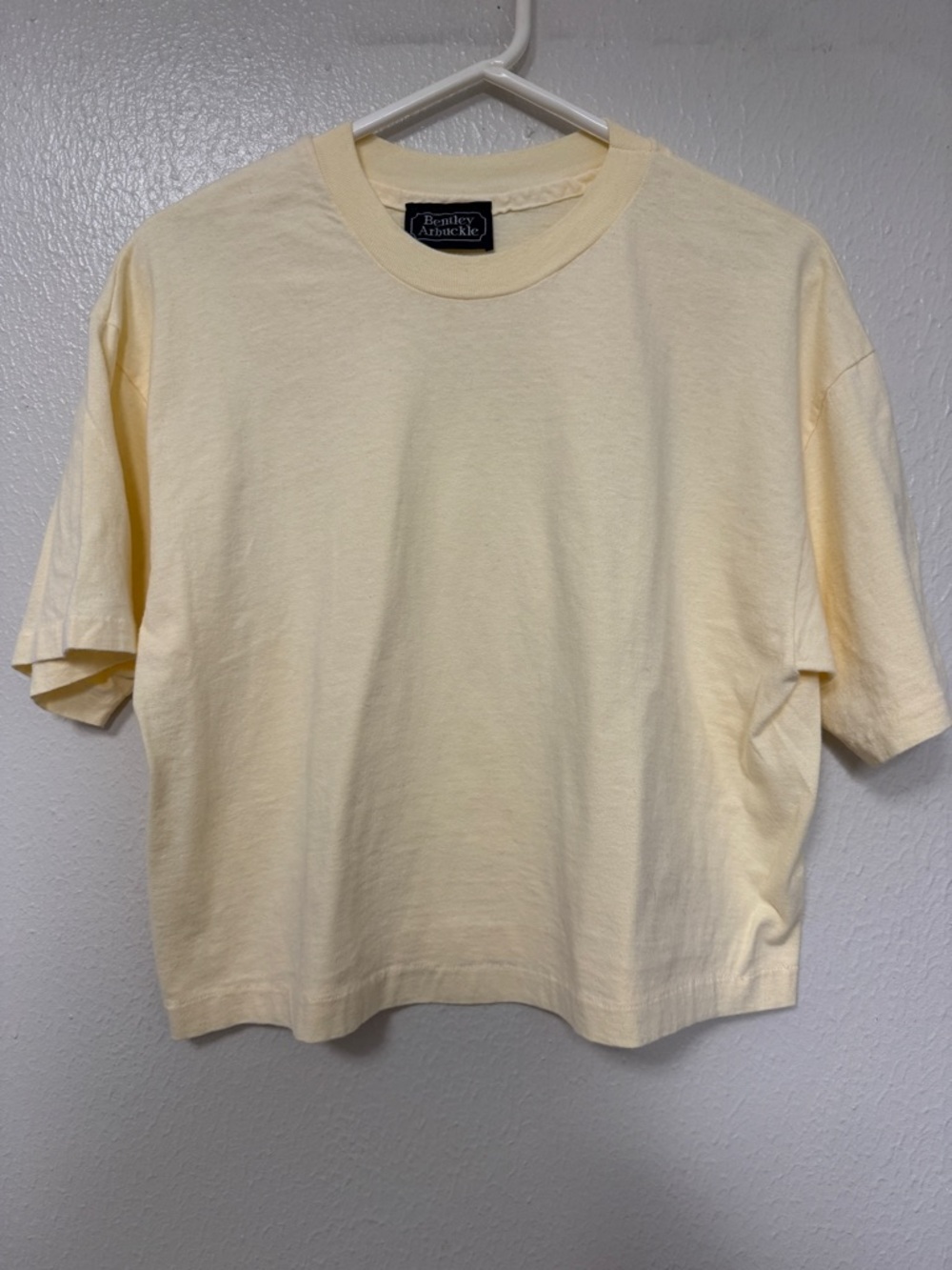 Bentley Arbuckle Cream Short Sleeve Boxy Tee